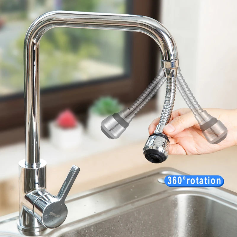 360° Rotatable Faucet Extender - 2 Mode Bubbler, Water Saver