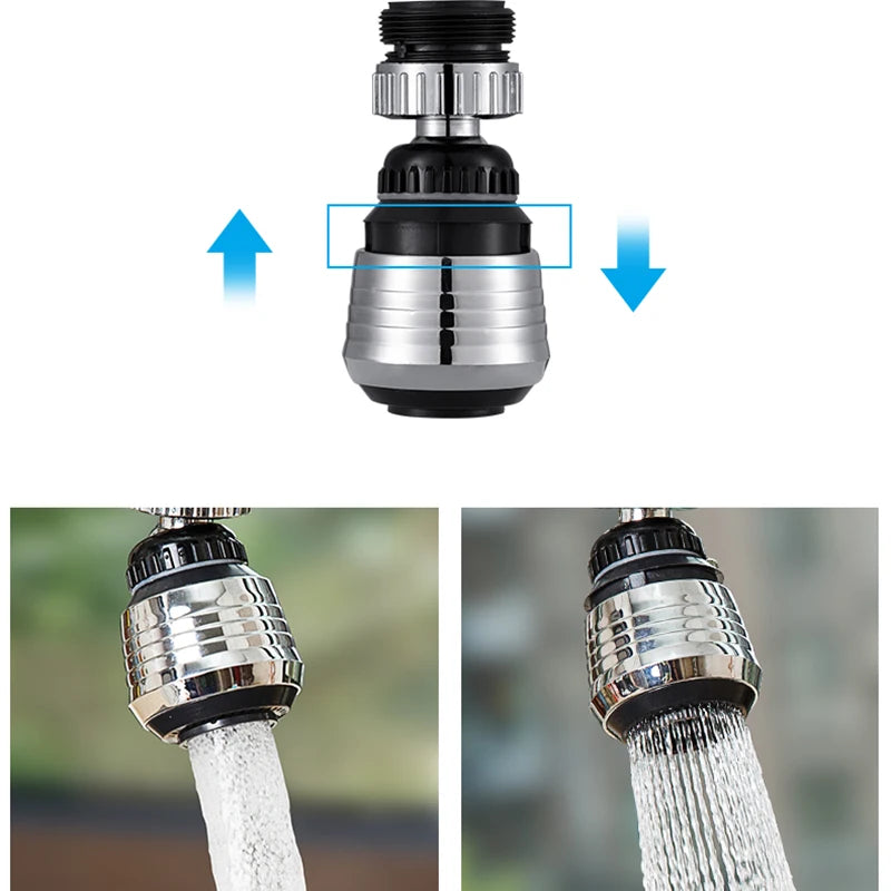 360° Rotatable Faucet Extender - 2 Mode Bubbler, Water Saver