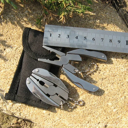 Stainless Steel EDC Tool - Foldaway Knife, Plier, Screwdriver