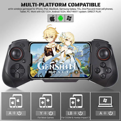 Bluetooth Game Controller for Mobile & PC Gaming