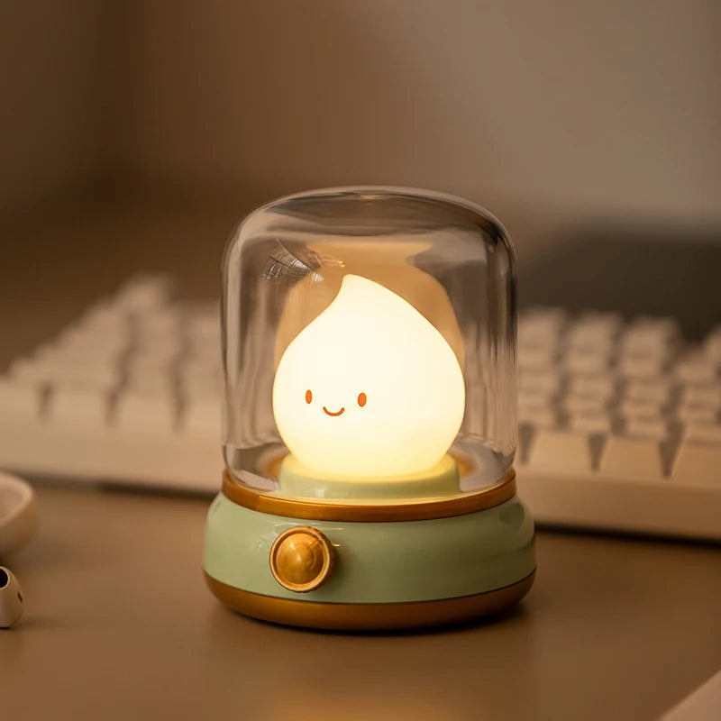 Cute LED Night Lamp - Mini USB Rechargeable Table Lamp