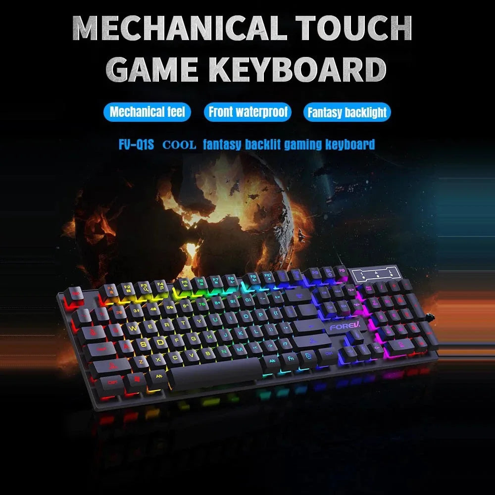 RGB Mechanical Keyboard - Wired Gaming Grade