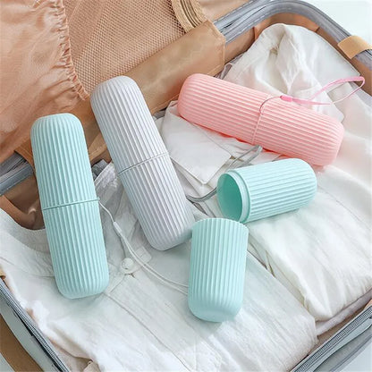 Toothpaste & Toothbrush Travel Kit - Compact Storage Case