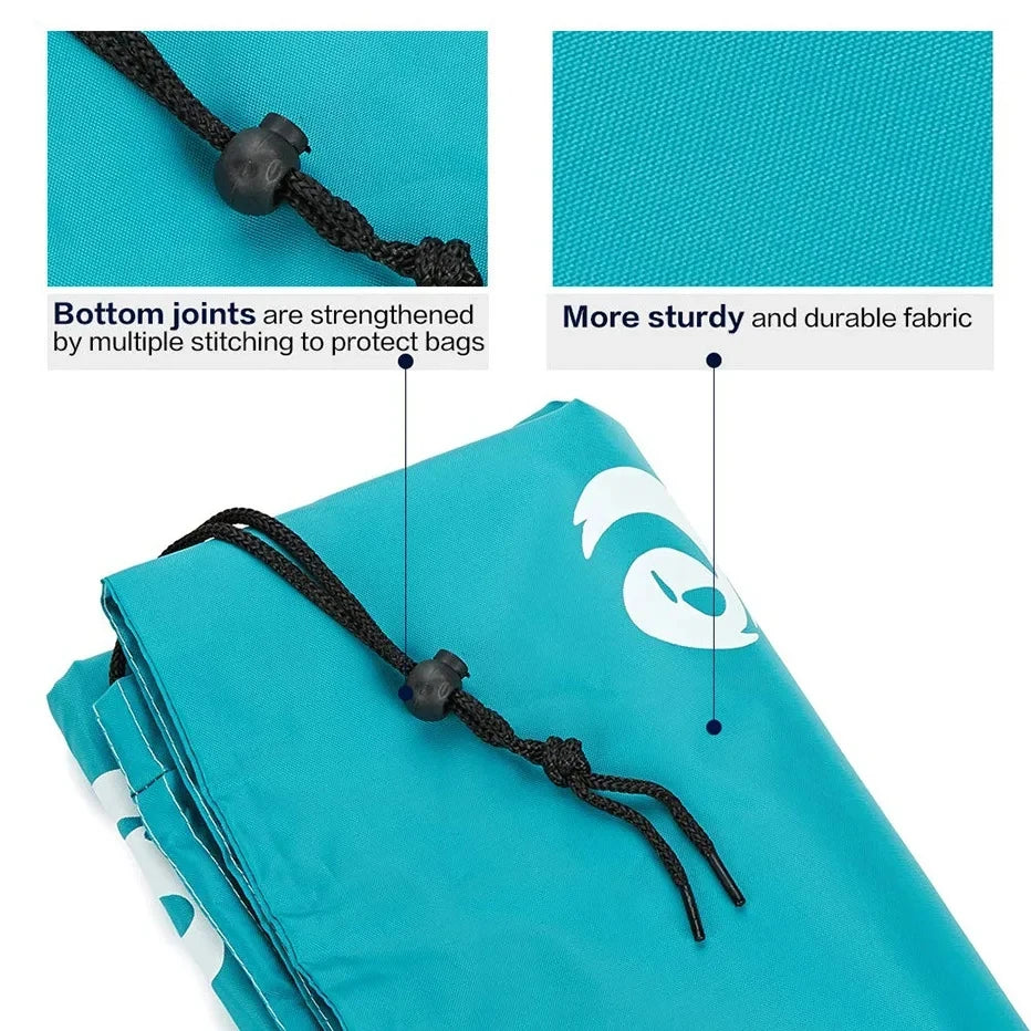 Dirty Clothes Bag - Nylon Laundry Organizer with Drawstring