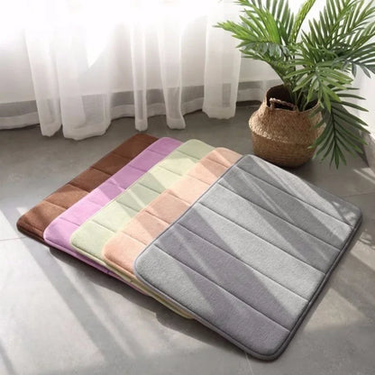 Bathroom Floor Mat - Absorbent Memory Foam Shower Rug