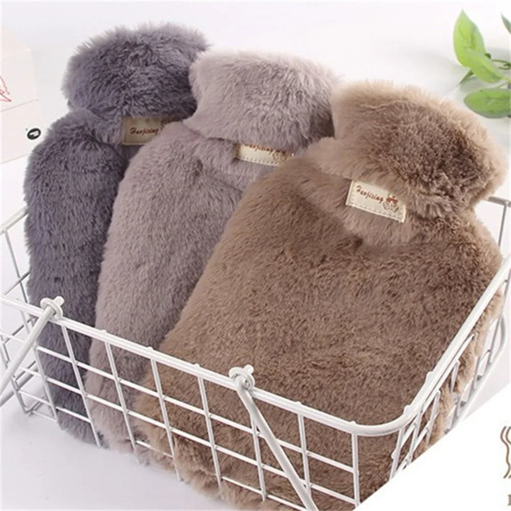 Winter Warmth Hot Water Bag Case - Removable Plush Cover