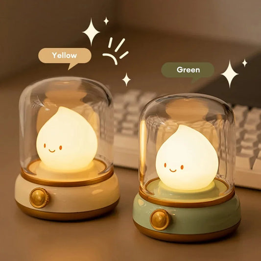 Cute LED Night Lamp - Mini USB Rechargeable Table Lamp