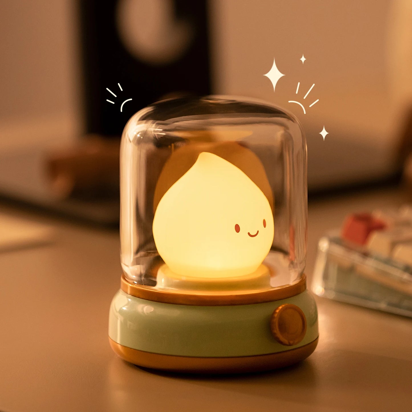 Cute LED Night Lamp - Mini USB Rechargeable Table Lamp