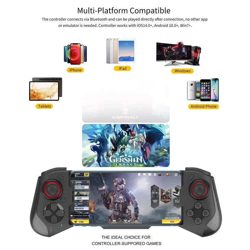 Bluetooth Game Controller for Mobile & PC Gaming