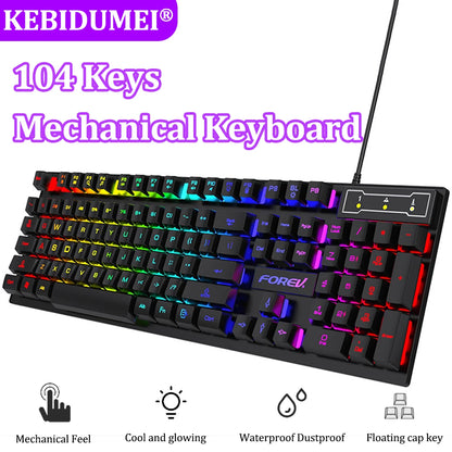 RGB Mechanical Keyboard - Wired Gaming Grade