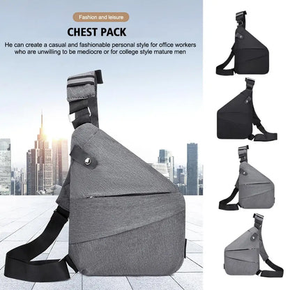 Anti-Theft Chest Bag - Men's Waterproof Nylon Travel Bag for Wander